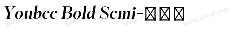 Youbee Bold Semi字体转换 Youbee Bold Semi字体转换